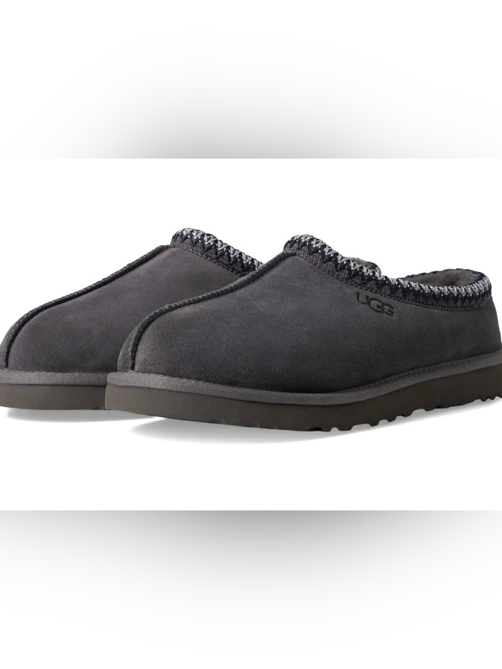 UGG clogs dark gray suede upper clogs